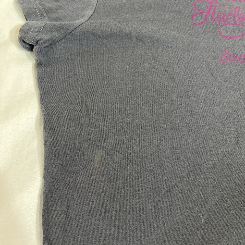 Harley Davidson Sturgis 2016 76th Annual Rally Eagle Rhinestone Gray T-Shirt L - Picture 8 of 9